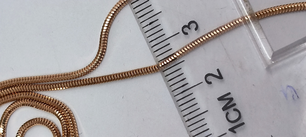 Золотий ланцюжок 585 проби з червоного золота - Зображення 3