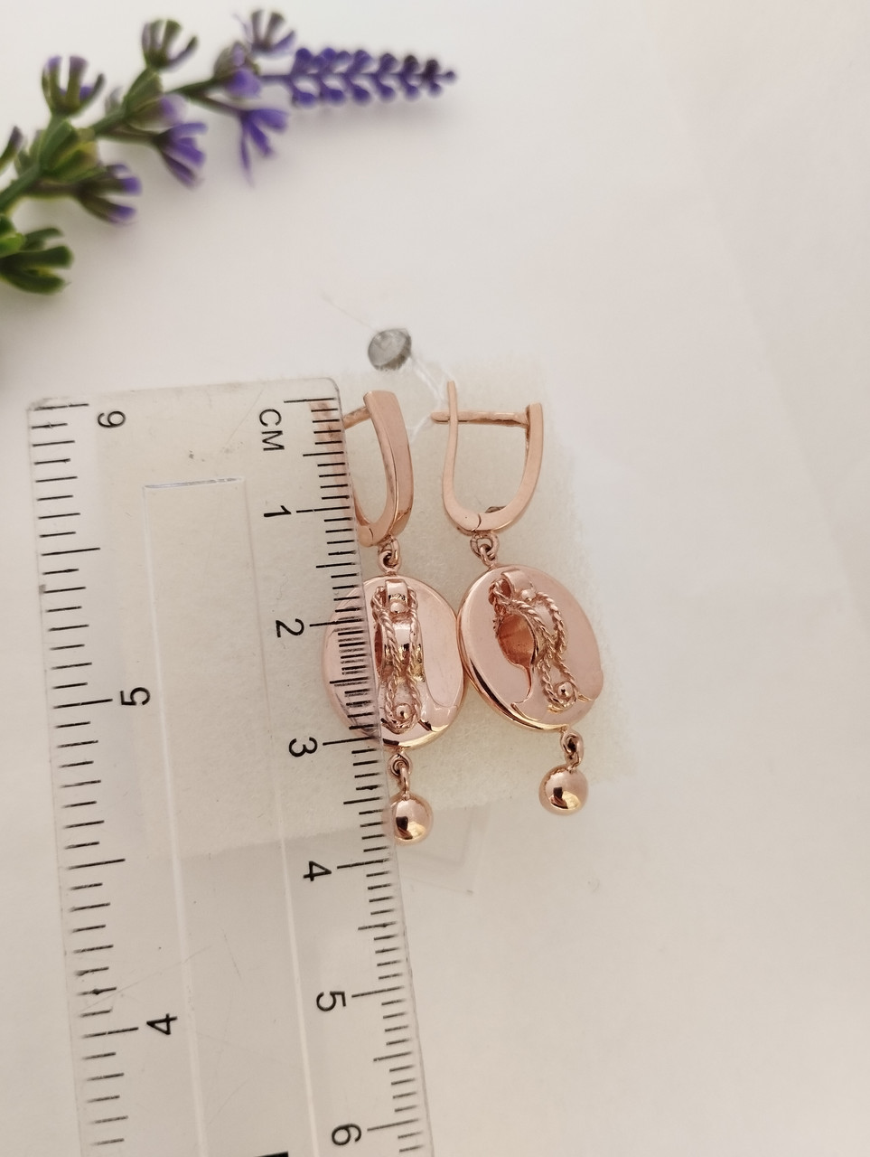 Золоті сережки самоварі золоті сережки самовари золоті сережки висячі - Зображення 3