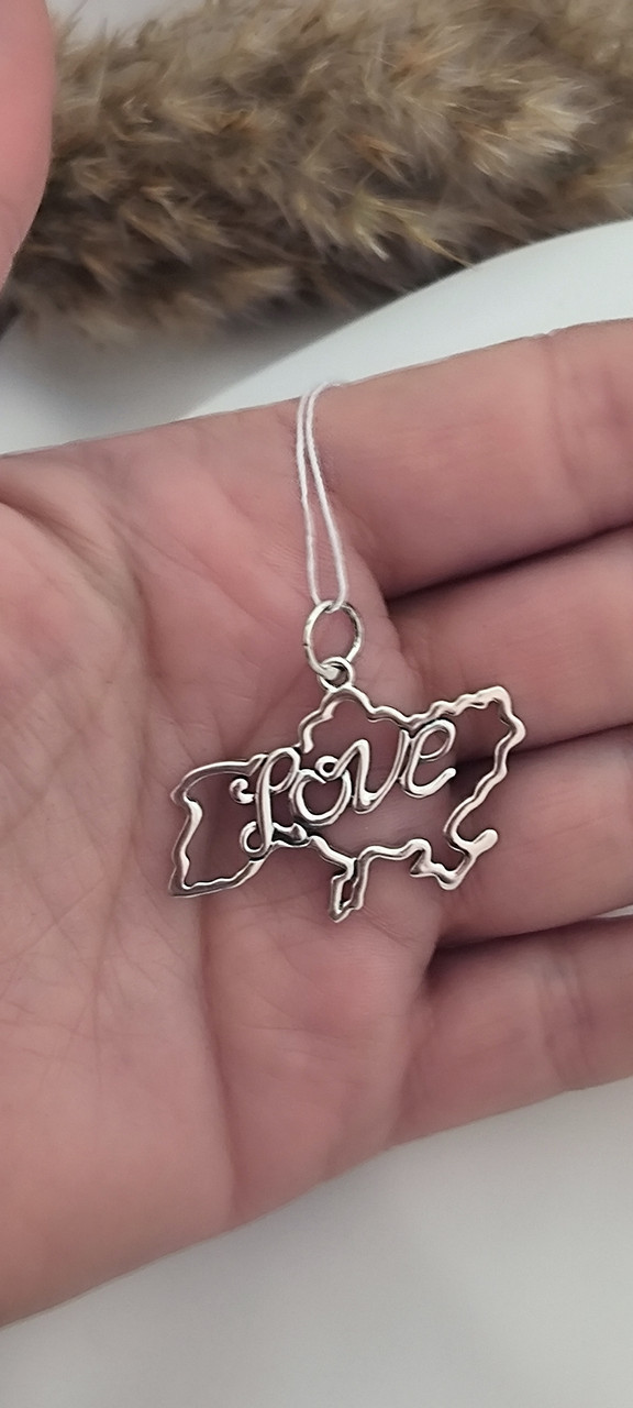 Срібний патріотичний кулон 925 проби - Зображення 2