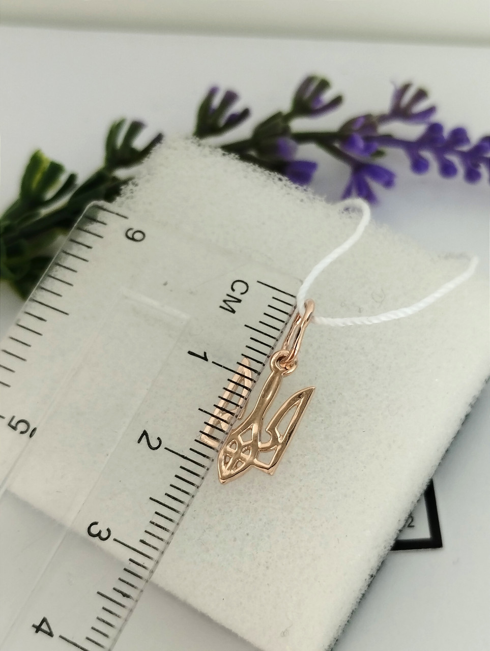 Золотий кулон тризуб патріотичний кулон тризуб герб - Зображення 2