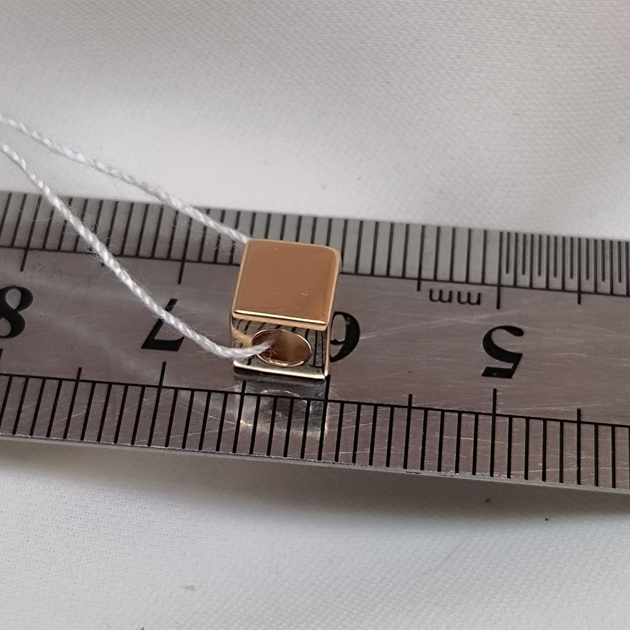 Золота підвіска квадрат 585 проби - Зображення 3