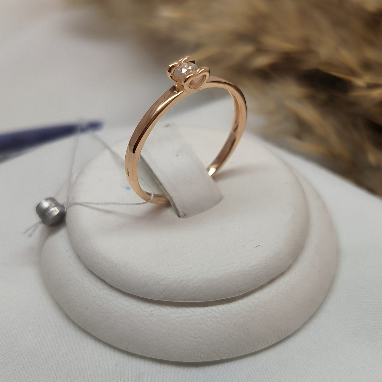 Золота каблучка 585 проби, Золоте кільце помолочне - Зображення 2