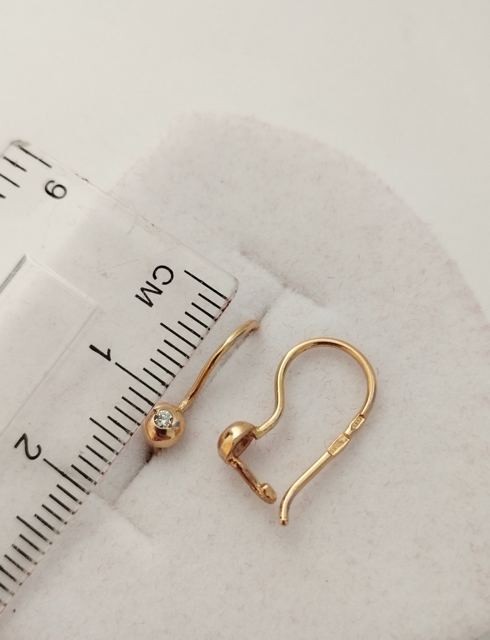 Сережки золоті 585 проби - Зображення 3