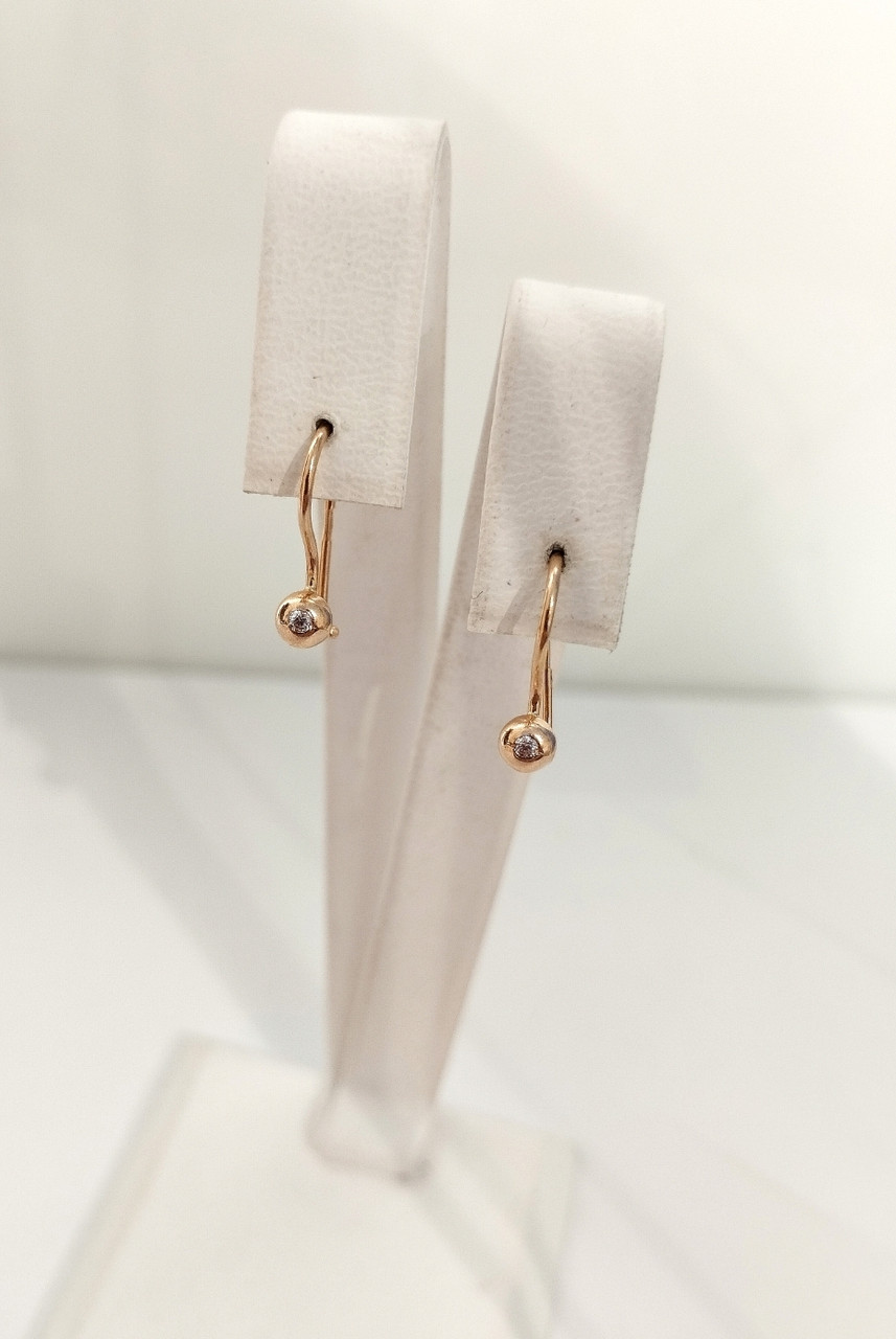 Сережки золоті 585 проби - Зображення 2