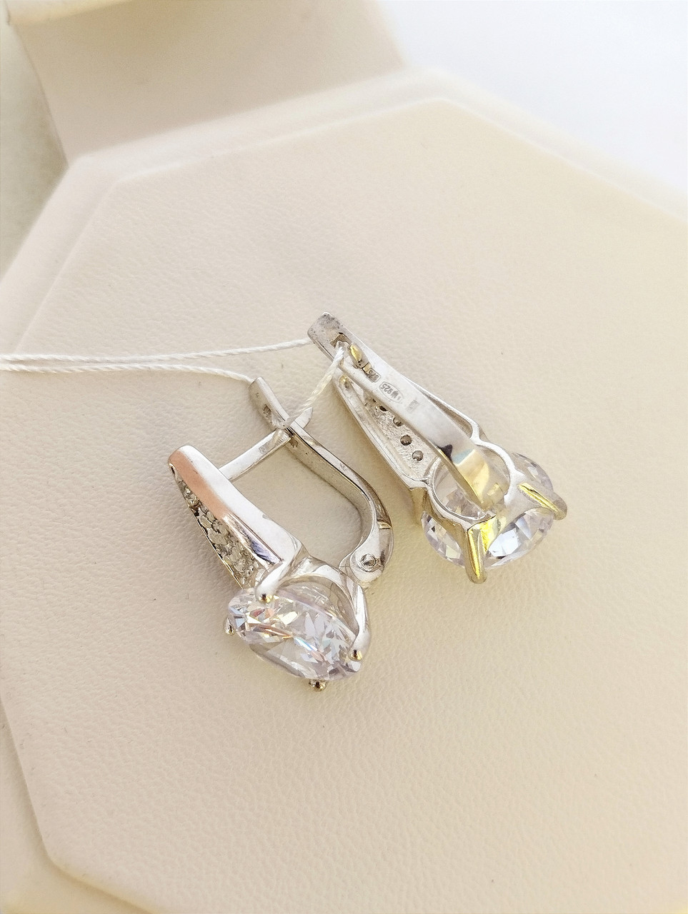 Срібні сережки зі вставками золота арт.с086б - Зображення 3