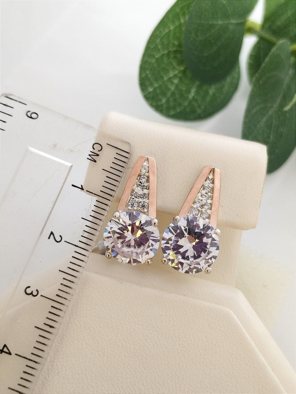 Срібні сережки зі вставками золота арт.с086б - Зображення 2