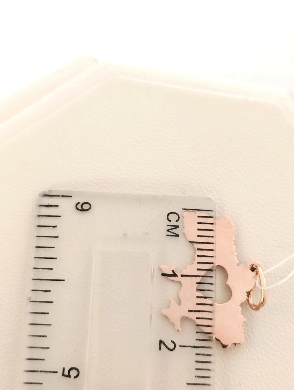 Золотий кулон карта України патріотичний кулон патріотичні прикраси - Зображення 4