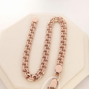 Золотий Браслет бісмарк з червоного золота 585 проби