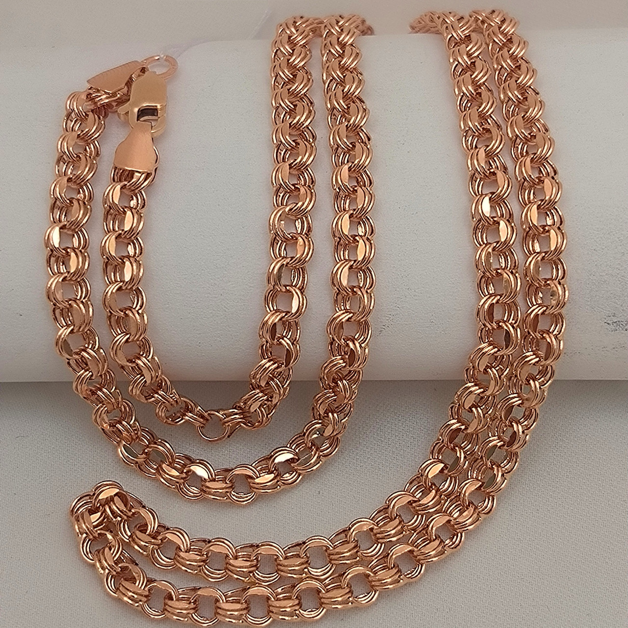 Золотий ланцюжок в червоному золоті 585 проби