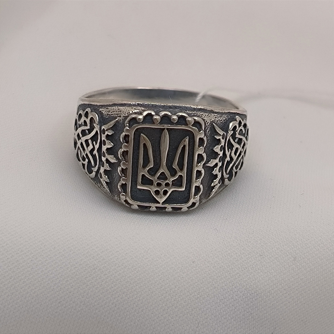 Срібний патріотичний перстень 925 проби - Зображення 3