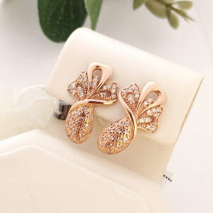 Золоті сережки з цирконієм