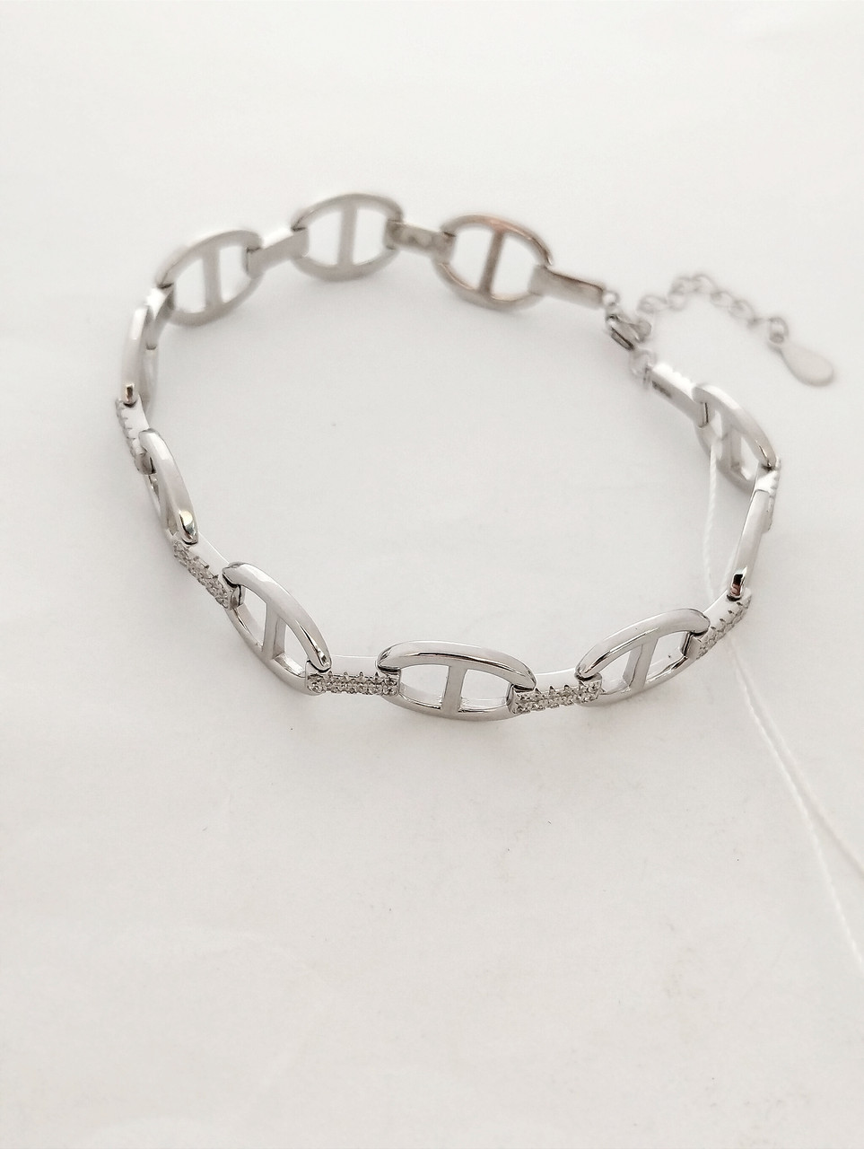 Срібний браслет з цирконієм - Зображення 2