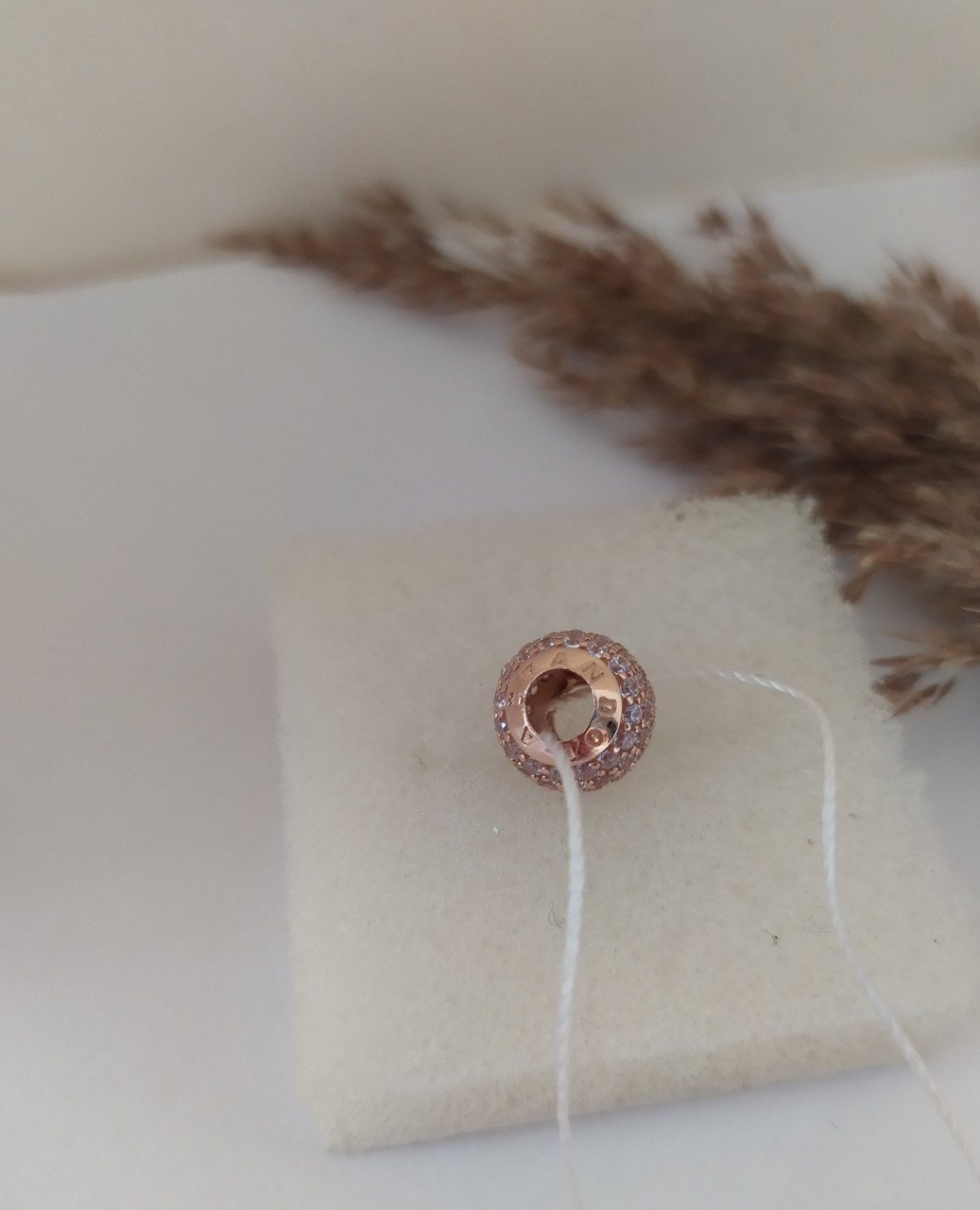 Золотий кулон шарм з цирконієм - Зображення 3