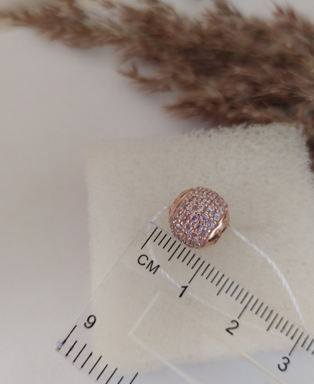 Золотий кулон шарм з цирконієм - Зображення 2