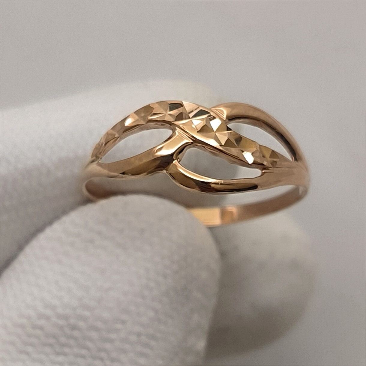 Золота каблучка в червоному золоті 585 проби - Зображення 3