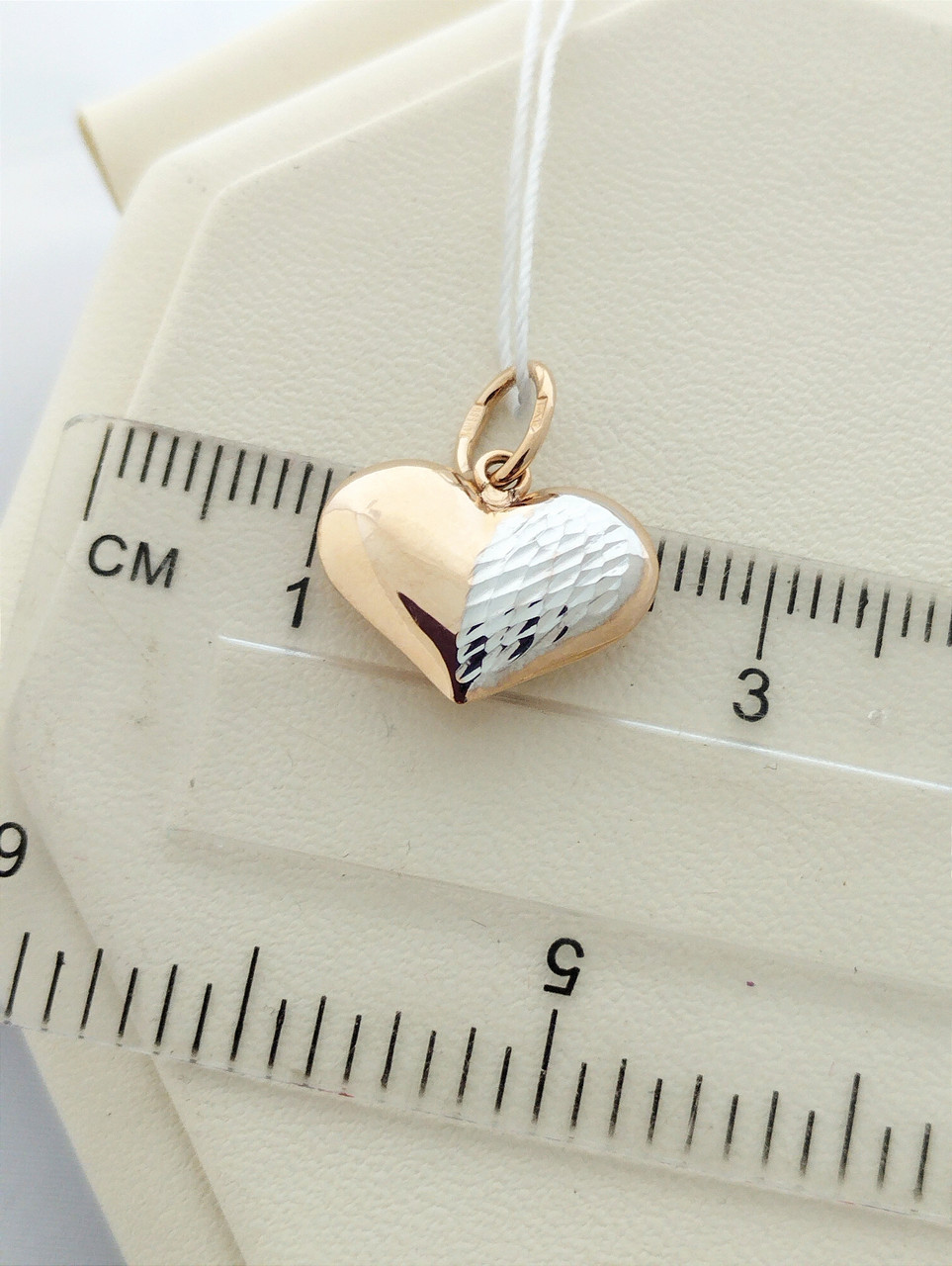 Золотий кулон серце - Зображення 4