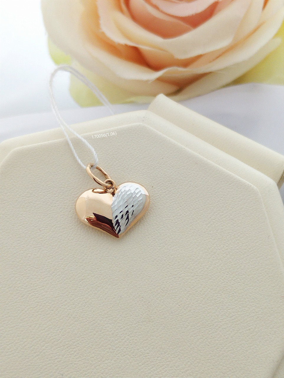 Золотий кулон серце - Зображення 2