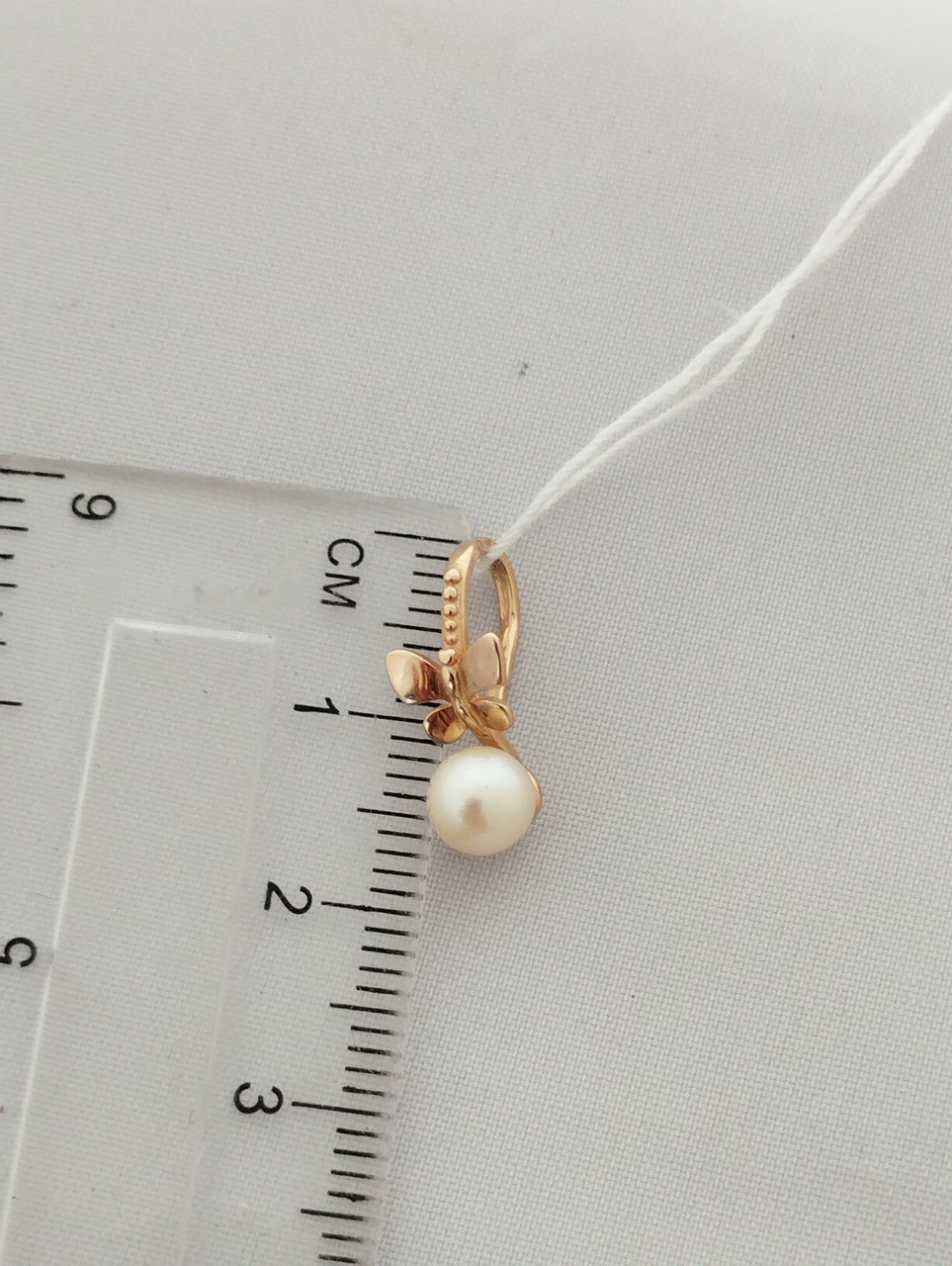 Золотий кулон з перлиною - Зображення 2