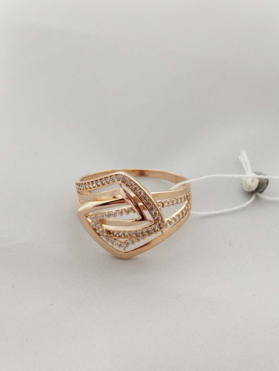 Жіноче золотое кольцо 585 проби - Зображення 3