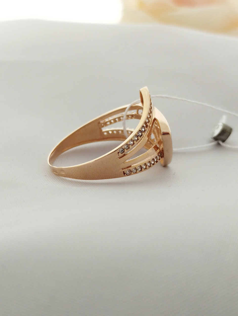 Жіноче золотое кольцо 585 проби - Зображення 2