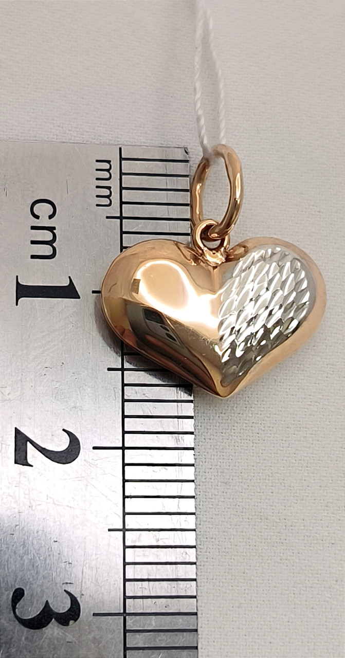 Золотий кулон серце - Зображення 6