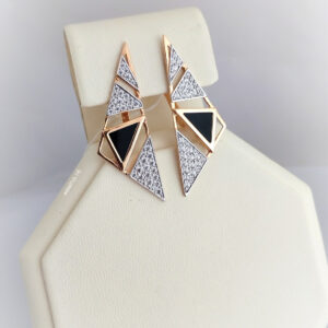 4722461996_zolotye-sergi-s.jpg Золоті сережки з цирконієм і агатом