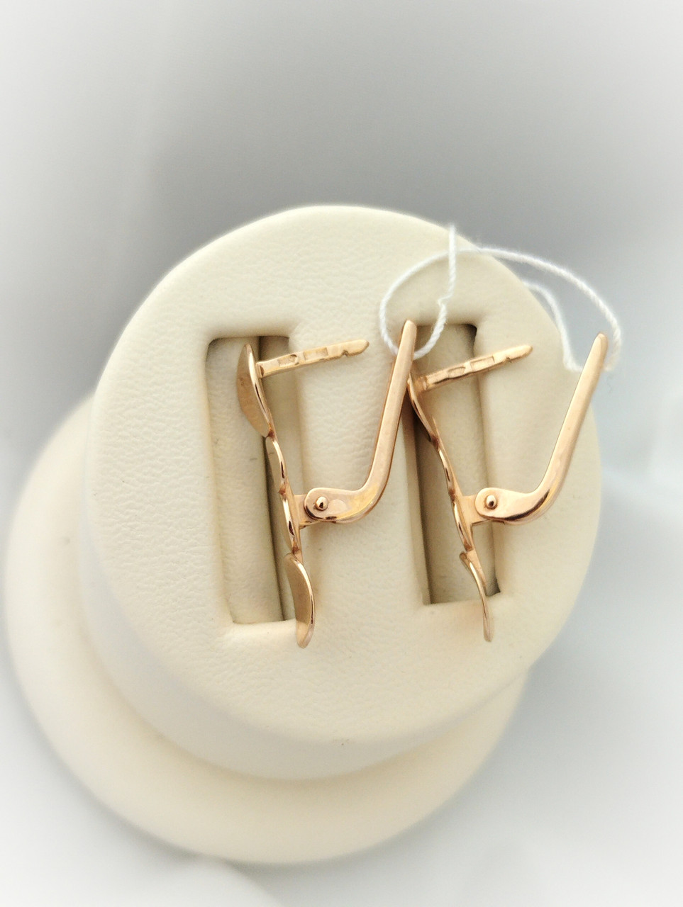 Золоті сережки без вставок - Зображення 5