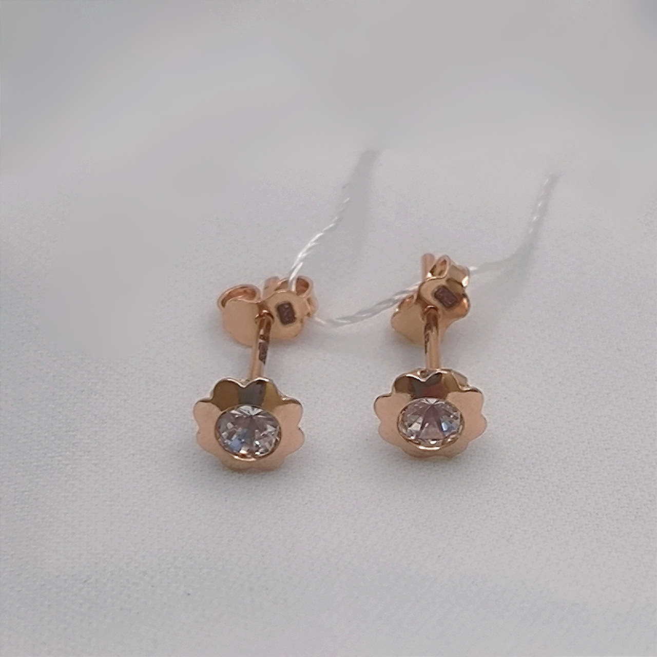 Золоті сережки гвоздики 585 проби