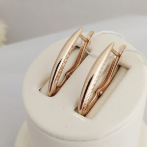 Золоті сережки без вставок