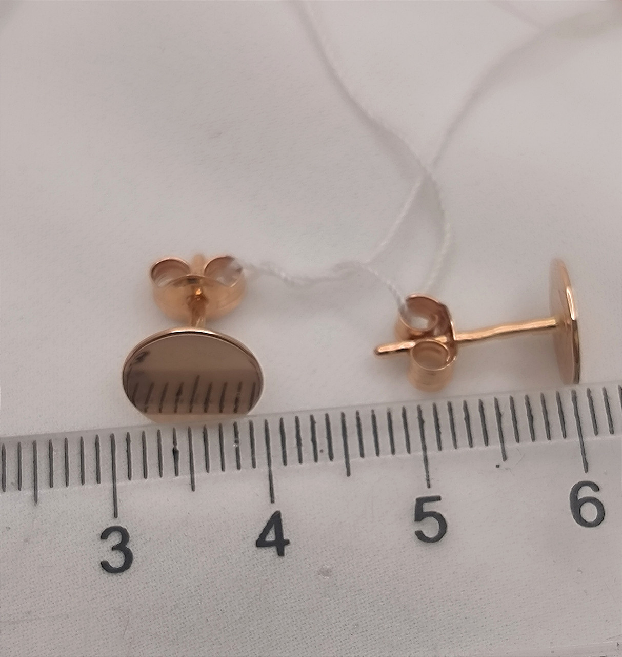 Золоті сережки гвоздики - Зображення 3