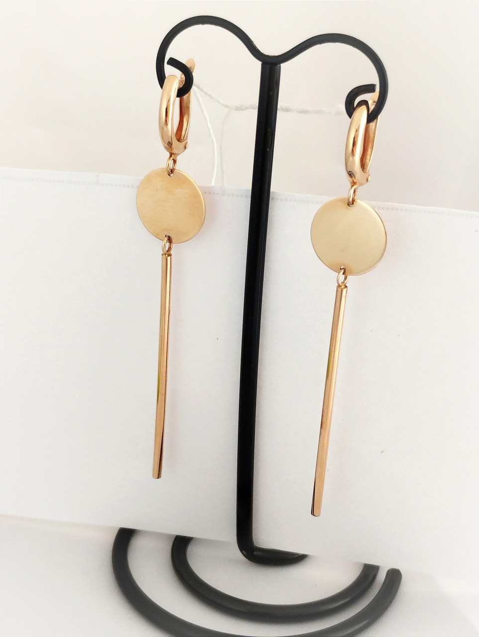 Золоті сережки з монетами 585 проби