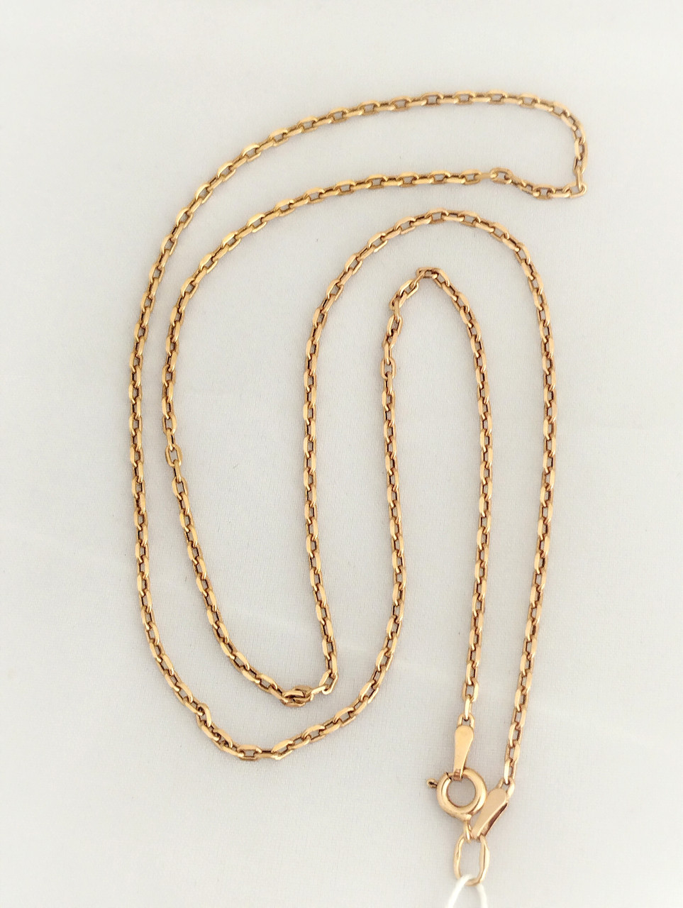 Золотий ланцюжок якір з червоного золота - Зображення 3