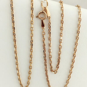 Золотий ланцюжок якір з червоного золота