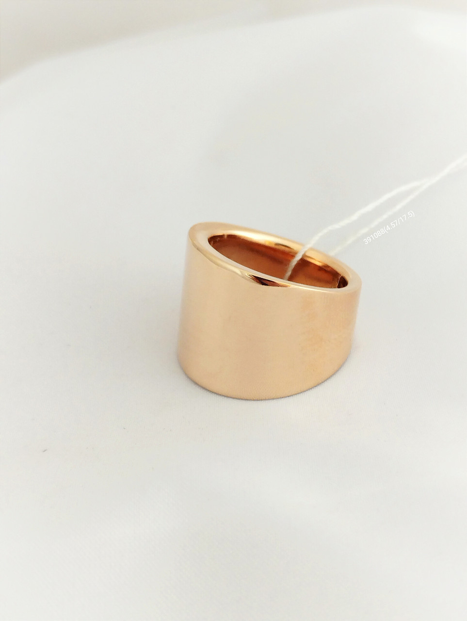 Золоте кільце без вставок, велике золоте кільце, широке золоте кільце