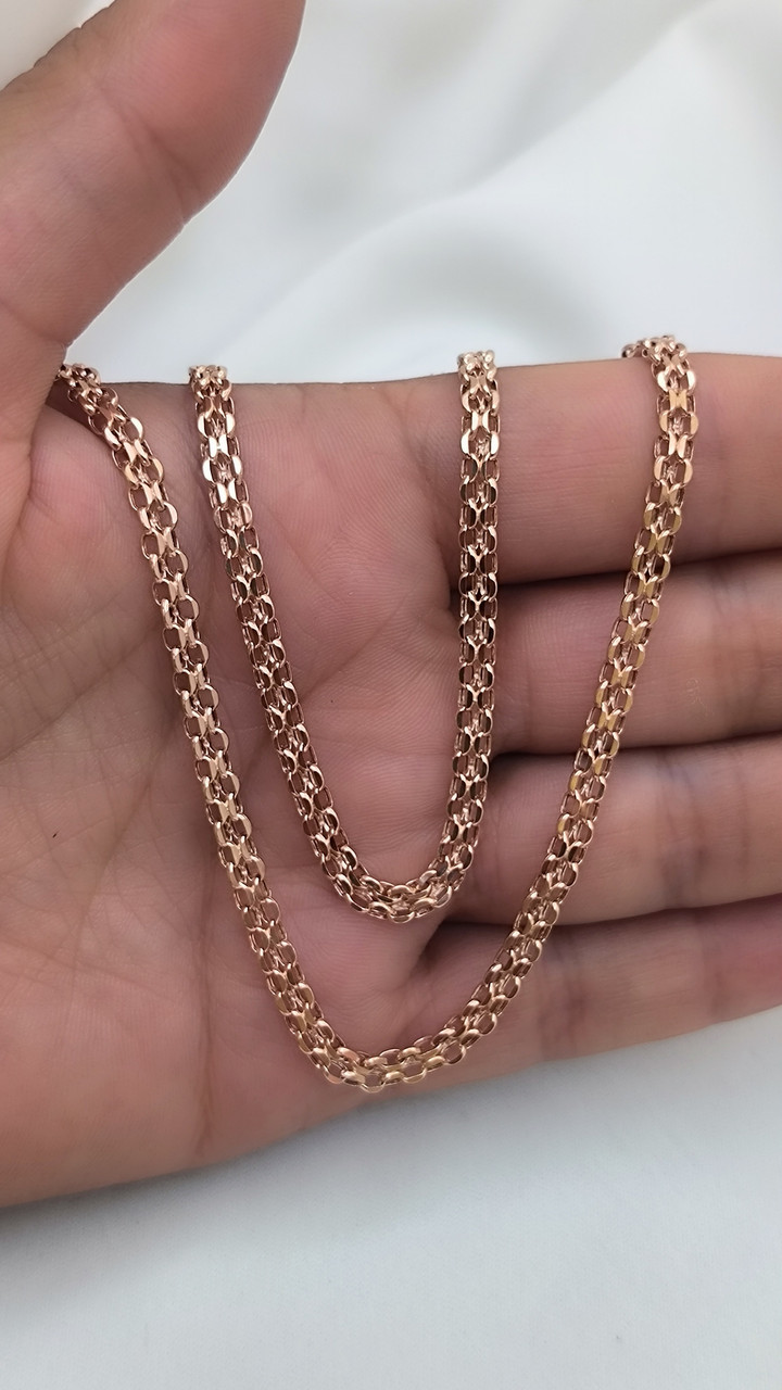 Золотий ланцюжок в червоному золоті 585 проби - Зображення 4