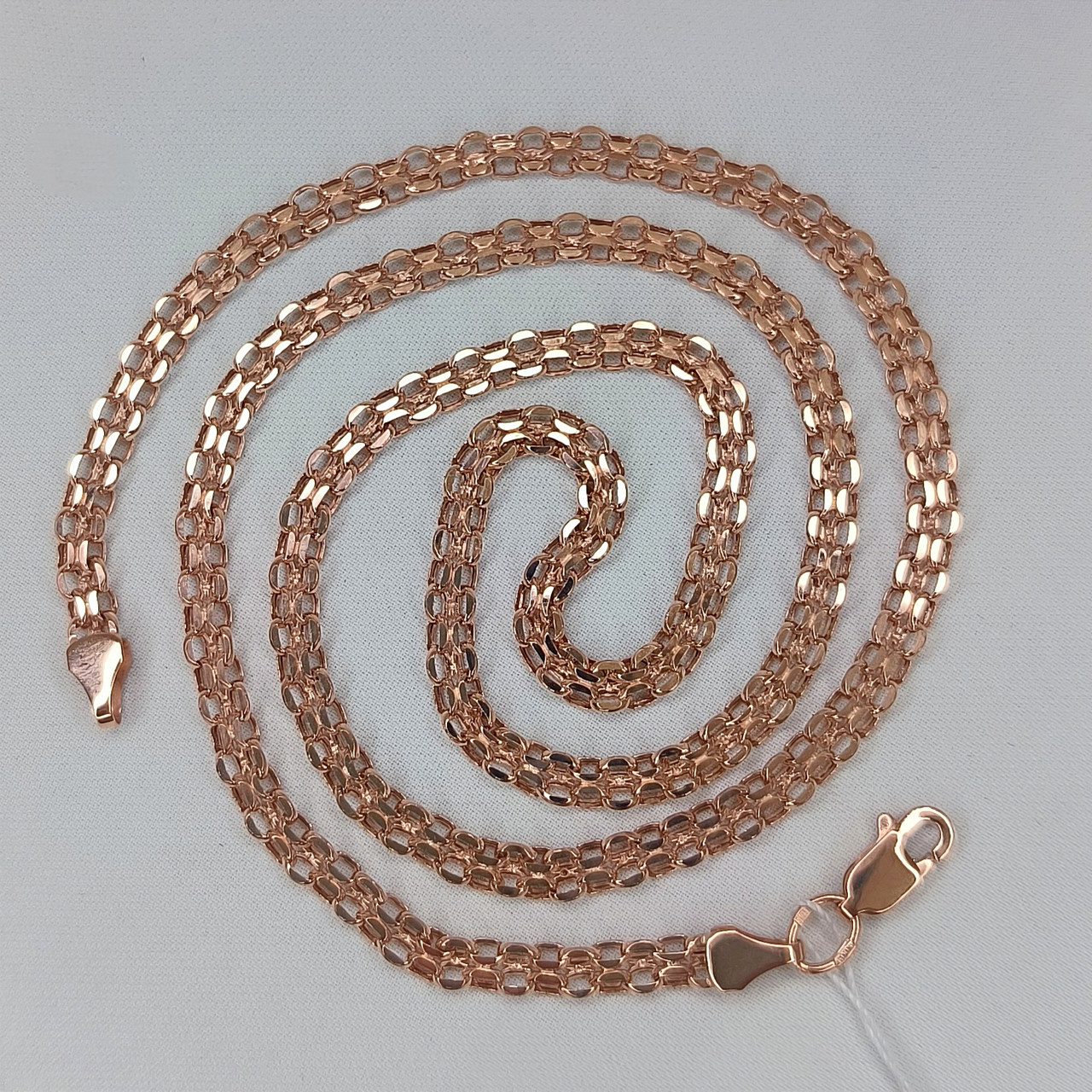 Золотий ланцюжок в червоному золоті 585 проби - Зображення 2