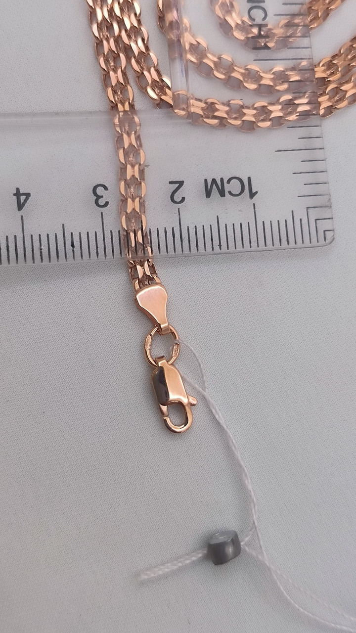 Золотий ланцюжок в червоному золоті 585 проби - Зображення 3