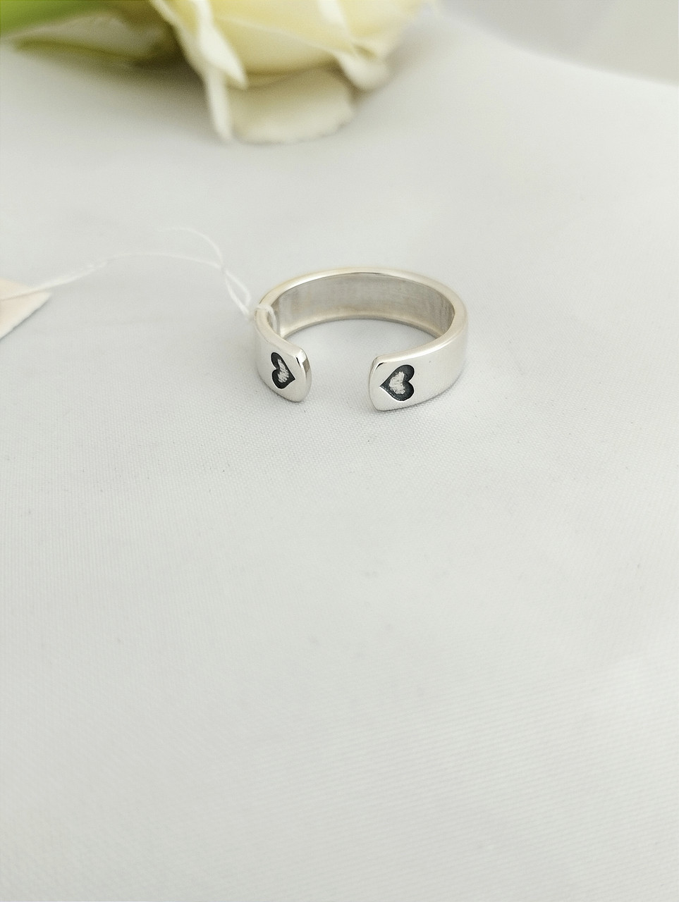 Срібне кільце без вставок, срібне кільце з написом - Зображення 3