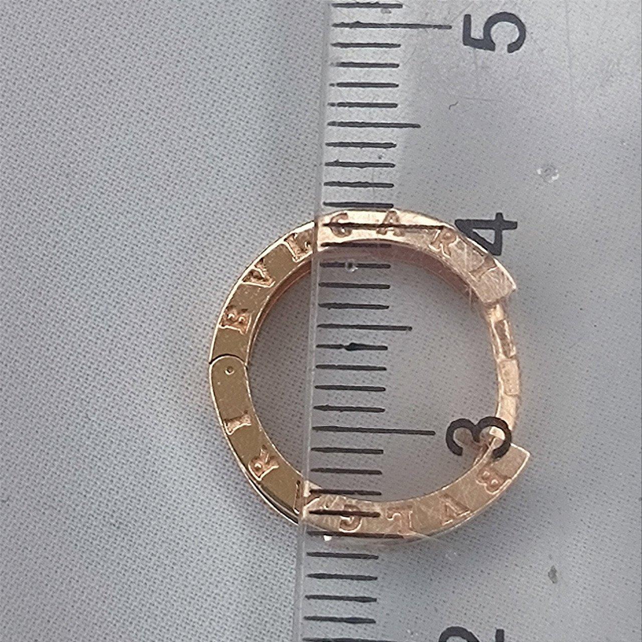 Золоті сережки з комбінованим червоним та білим золотом 585 проби - Зображення 3