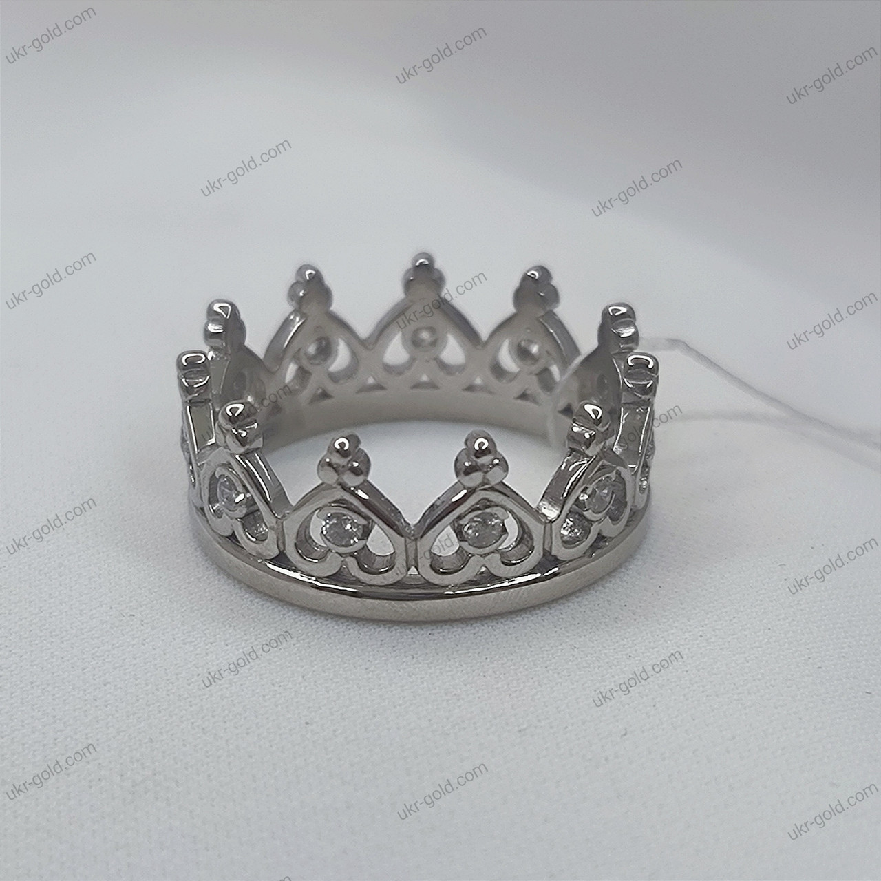 Срібне кільце корона - Зображення 2