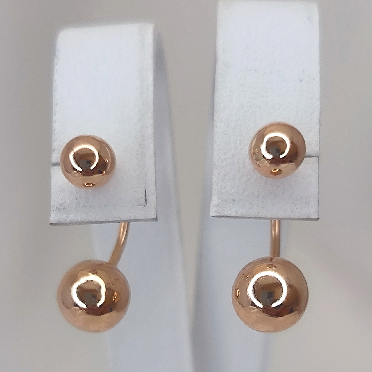 Золоті висячі сережки 585 проби