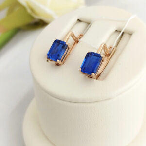 4907050088_zolotye-sergi-s.jpg Золоті сережки з цирконієм синього кольору