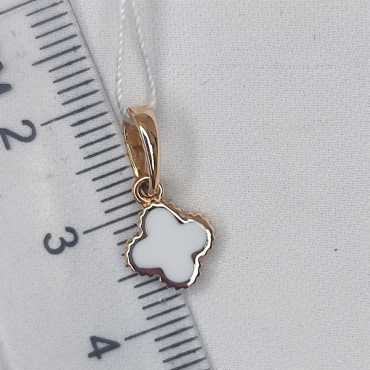 Золотий кулон у формі конюшини - Зображення 2