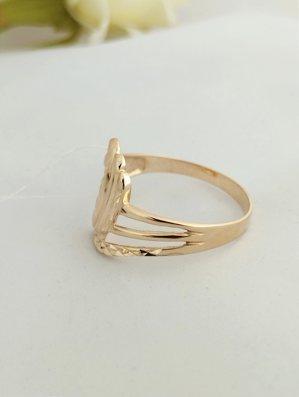 Золоте кільце без вставок - Зображення 3