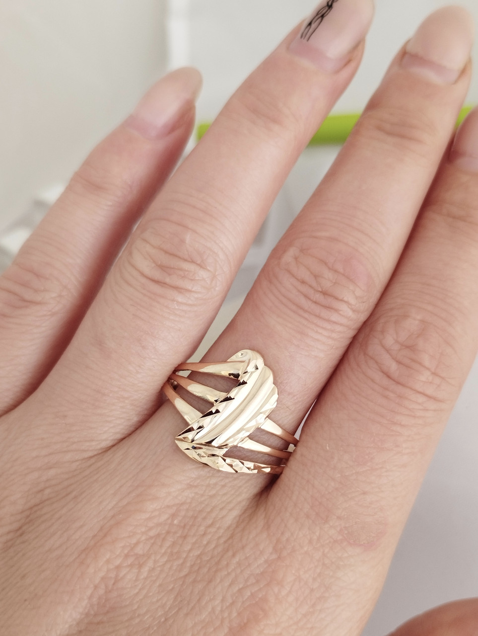 Золоте кільце без вставок - Зображення 2