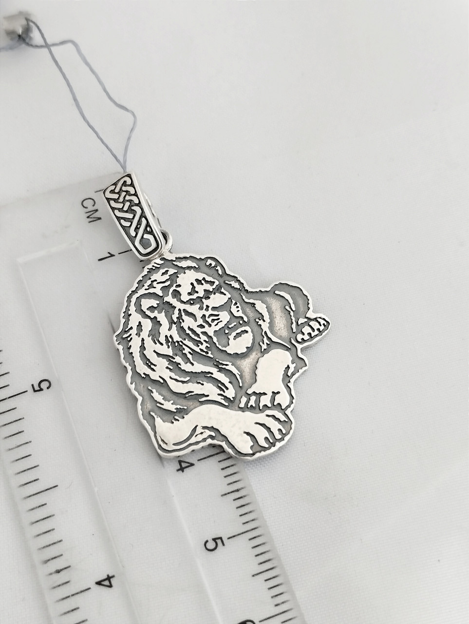 Срібний кулон лев - Зображення 2