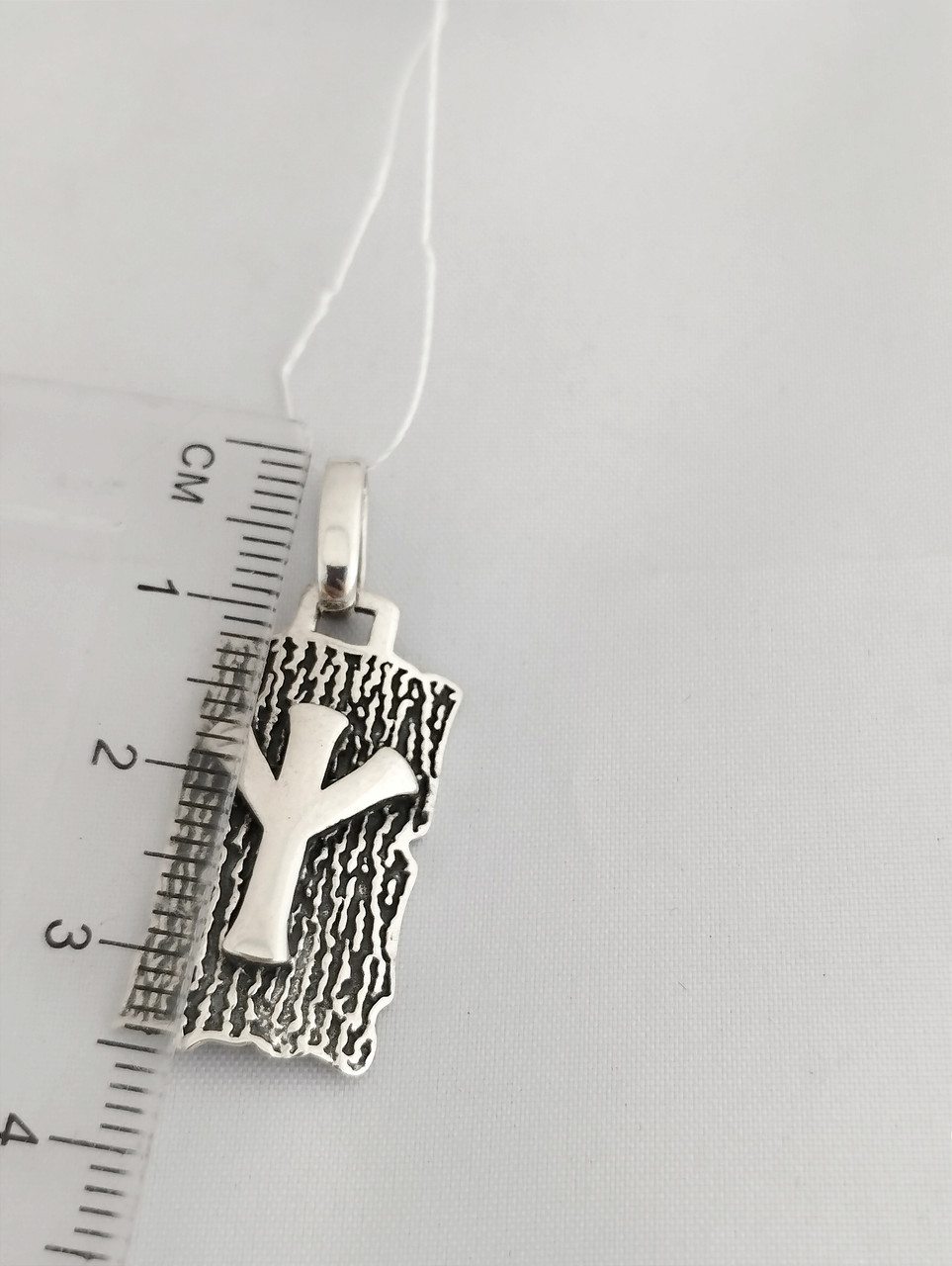 Срібний кулон амулет оберегулювальні руни слов'янські руни руну світ - Зображення 2