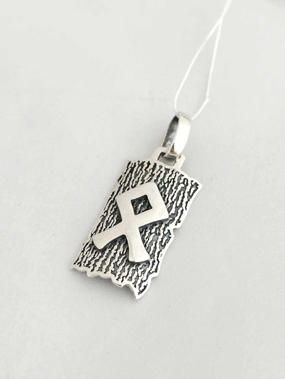 Срібний кулон амулет оберег руни слов'янські руни - Зображення 2