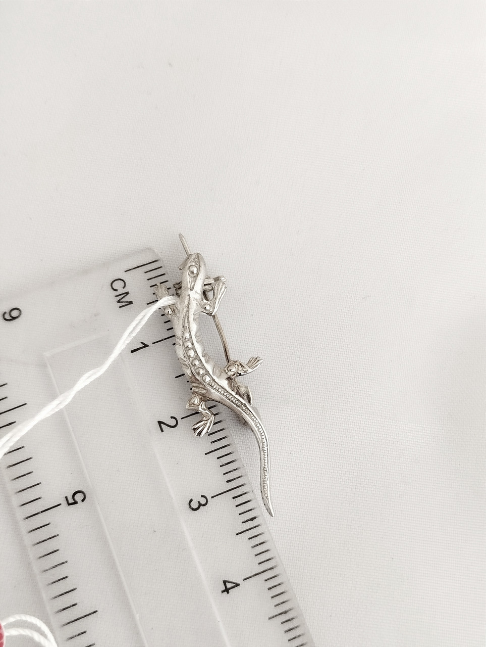 Срібна брошок ящірки 🦎 - Зображення 2