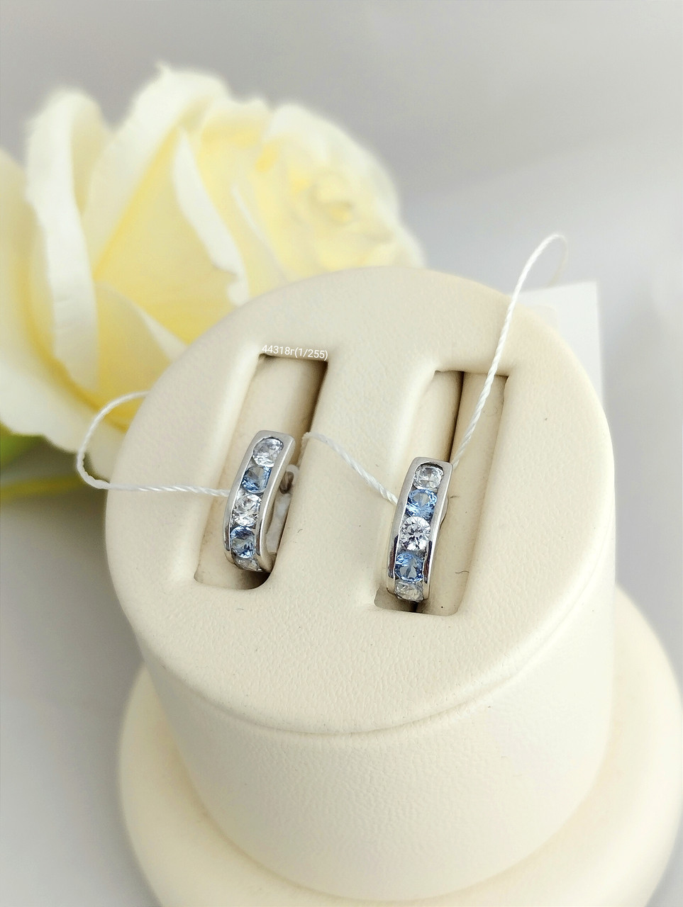 Срібні сережки доріжки - Зображення 2